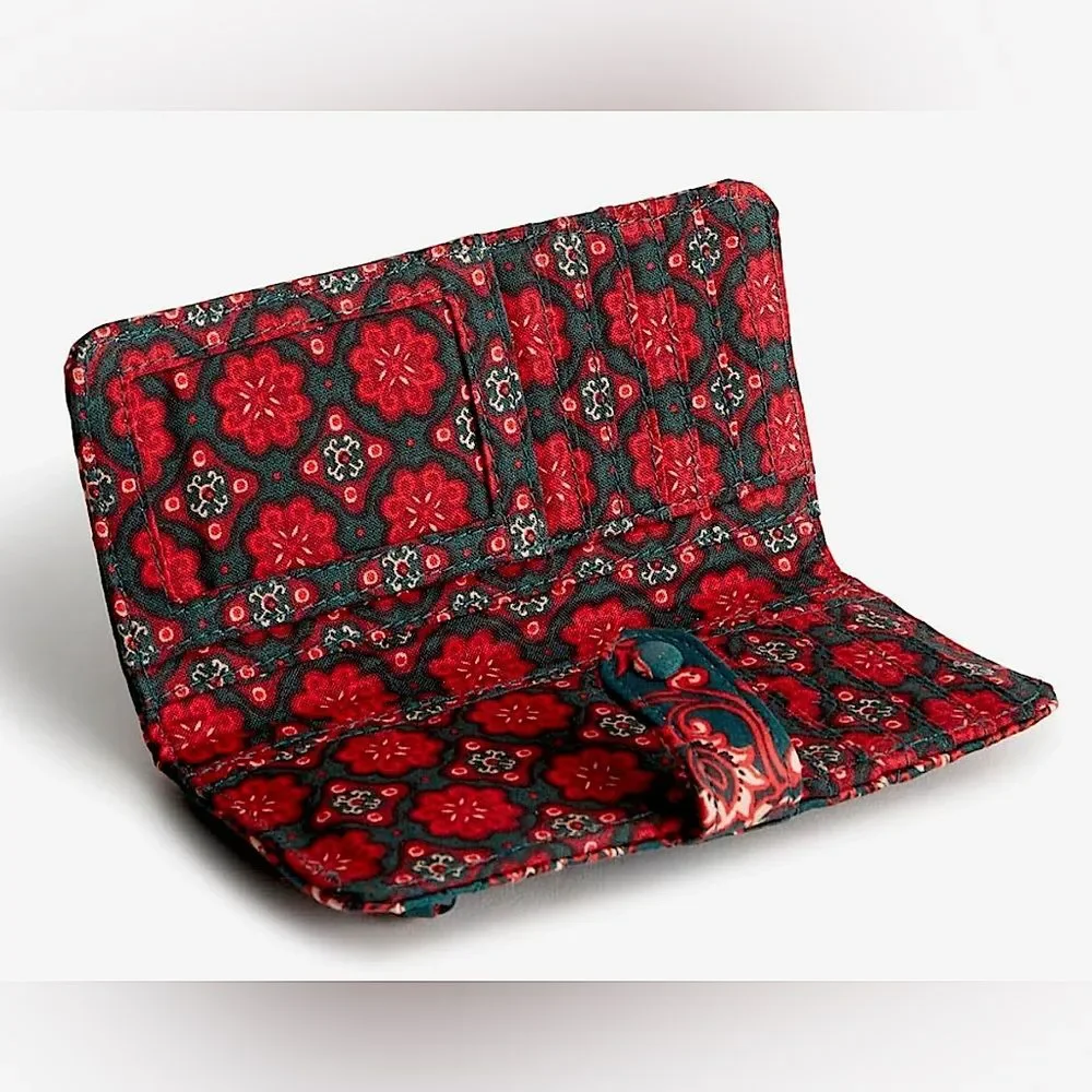 Vera Bradley Tab Wallet in Victorian Vines Premium Cotton